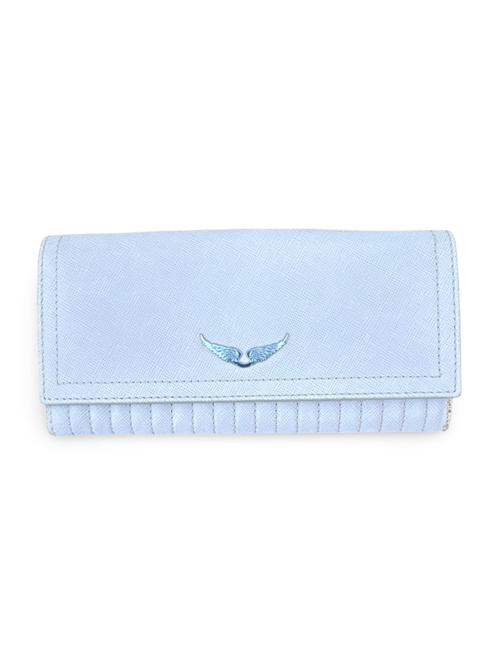 Zadig & Voltaire Cream Women's Wallet with Wing Emblem